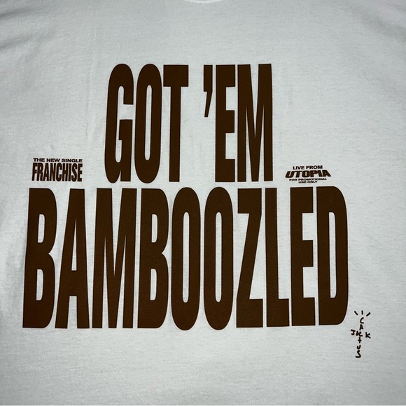 Travis Scott Franchise Promo T-Shirt “Got em bamboozled" one size. - Picture 4 of 6